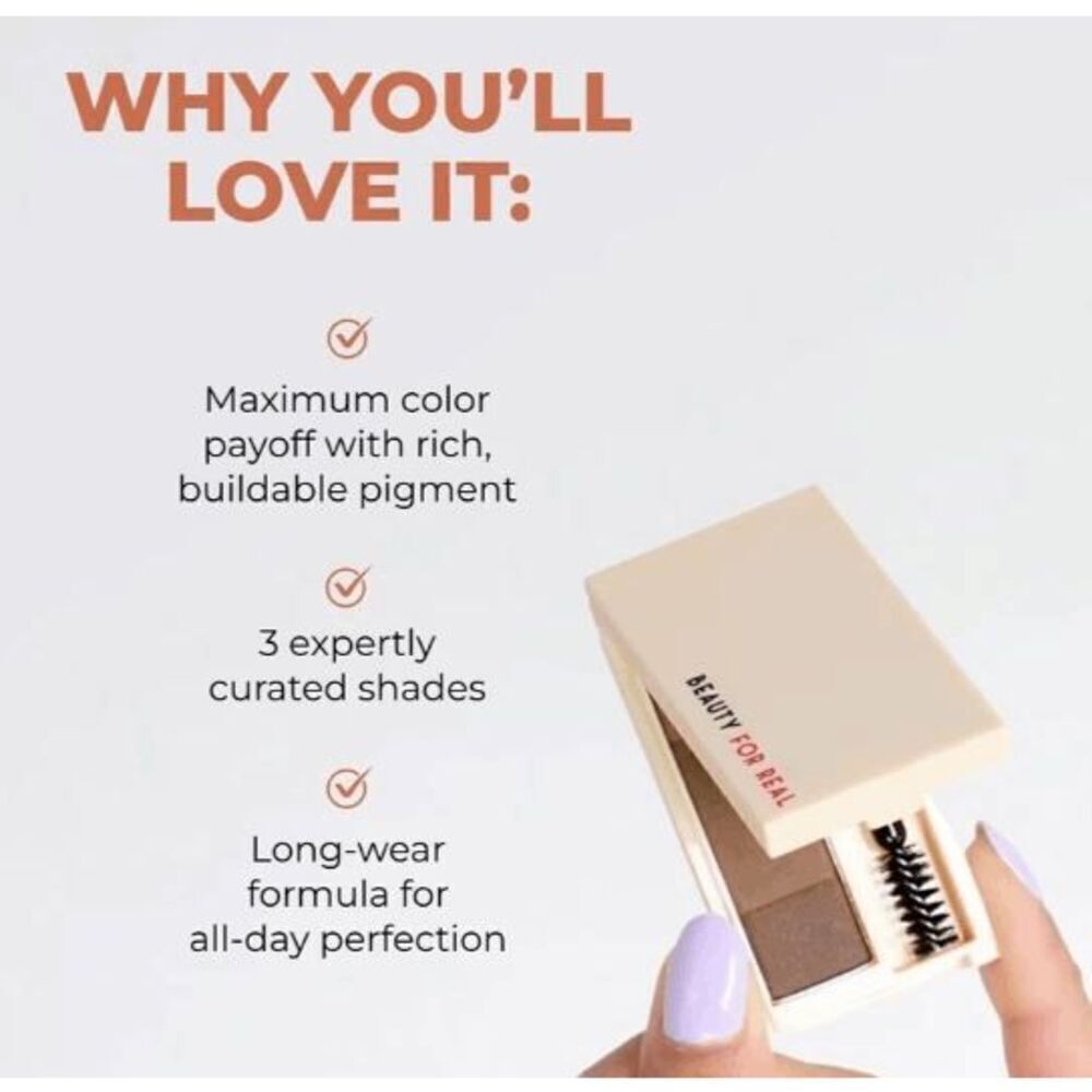 Beauty For Real Brow Max Ombre Brow Powder, Deep - Picture 5 of 7